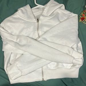 White cropped jacket